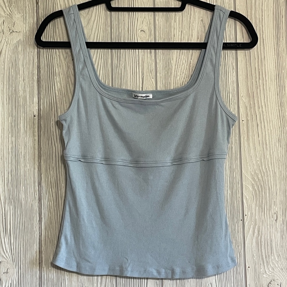 Reformation Sky Blue Knit Top